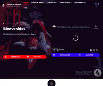 Tiempodemilagros.org(Tiempo de Milagros Un ministerio donde el protagonista es el Espíritu Santo) Screenshot