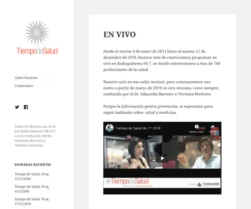 Tiempodesalud.com.ar(Tiempo de Salud) Screenshot