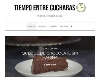 Tiempoentrecucharas.com(Tiempo entre Cucharas) Screenshot