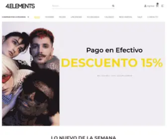 Tienda4Elements.com(Tienda de Ropa) Screenshot