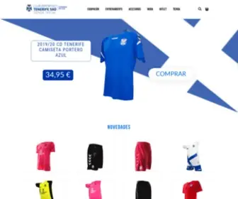 TiendaCDtoficial.es(Tienda Oficial del Club Deportivo Tenerife) Screenshot