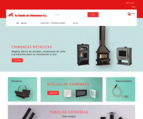 Tiendadechimeneas.com(Estufas de Leña y Pellets) Screenshot