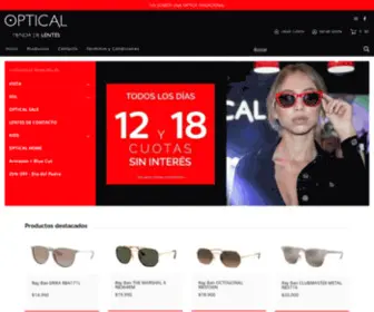 Tiendadelentes.com.ar(Optical Tienda de Lentes) Screenshot