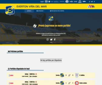 Tiendaeverton.cl(Everton) Screenshot