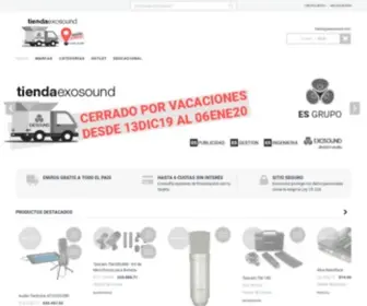 Tiendaexosound.com.ar(Tienda Exosound) Screenshot