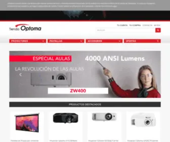 Tiendaoptoma.es(Tienda Optoma) Screenshot