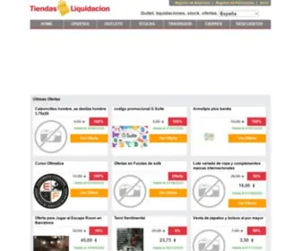 Tiendasenliquidacion.com(Outlet, liquidaciones, stock, ofertas, promociones) Screenshot