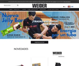 Tiendaweider.es(TIENDA OFICIAL WEIDER NUTRITION) Screenshot