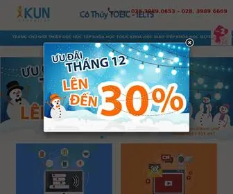 Tienganhikun.com(HỌC TIẾNG ANH GIAO TIẾP VỚI CÔ THÚY IKUN) Screenshot