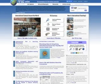 Tieonline.com(The International Educator (TIE Online)) Screenshot