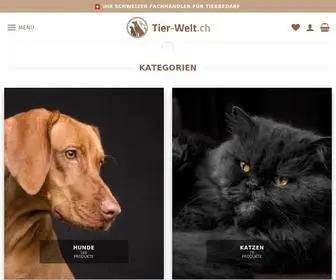 Tier-Welt.ch(Onlineshop) Screenshot