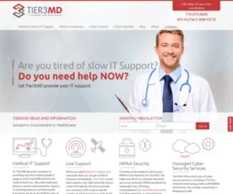 Tier3MD.com(#1 Rated Healthcare IT Services & Medical IT Support) Screenshot