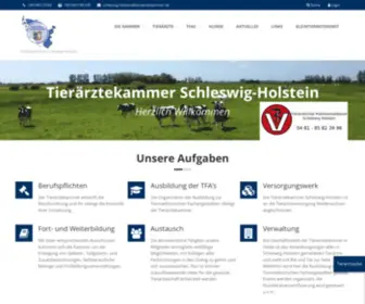 Tieraerztekammer-SChleswig-Holstein.de(Startseite) Screenshot