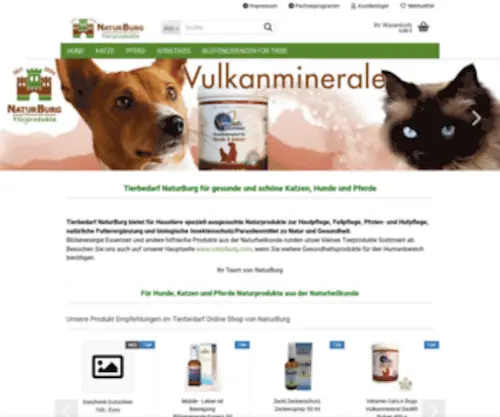 Tierbedarf-Naturburg.de(Futterergänzung Tiere) Screenshot