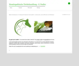 Tierbehandlung.de(Homöopathische Tierbehandlung) Screenshot