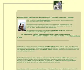 Tierbestattungen-NRW.de(Tierbestattungen in NRW) Screenshot