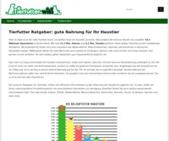 Tierfutter-Wiki.de(Gute Nahrung für Ihr Haustier im Check) Screenshot