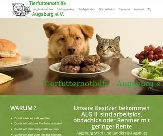 Tierfutternothilfe-Augsburg.de(Tierfutternothilfe-Augsburg e.V) Screenshot