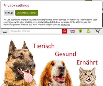 Tierheilpraktikermanfredrueben.de(Hundefutter & Katzenfutter von Anifit) Screenshot