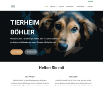 Tierheim-Boehler.ch(Tierheim Böhler) Screenshot