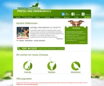 Tierheim-Freital.de(Tierschutzverein Freital und Umgebung e.V) Screenshot