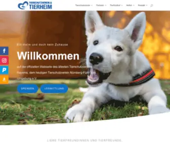 Tierheim-Nuernberg.de(Tierschutzverein Nürnberg) Screenshot