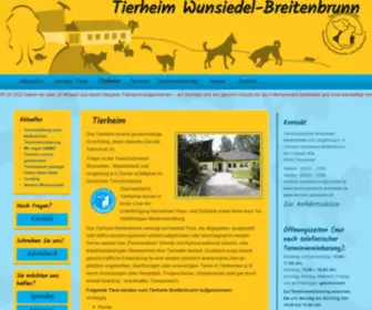 Tierheim-Wunsiedel.de(Tierheim Wunsiedel) Screenshot