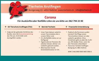 Tierheim.ch(Tierheim-Arolfingen) Screenshot