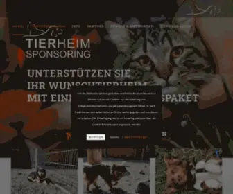 Tierheimsponsoring.de(Unterstützen Sie Ihr Wunschtierheim) Screenshot