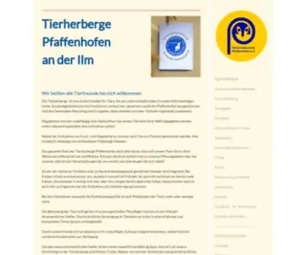 Tierherberge-Paf.de(Tierherberge und Tierschutzverein in Pfaffenhofen/Ilm) Screenshot