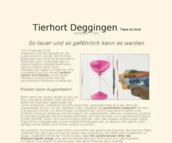 Tierhort-Deggingen.de(Tierhort Deggingen) Screenshot