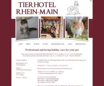 Tierhotel-Rhein-Main.de(TierHotel Rhein) Screenshot