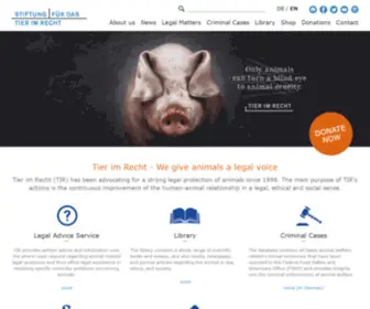 Tierimrecht.org(Tier im Recht) Screenshot