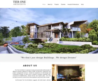 Tieronearchitects.com(Tier One Architects) Screenshot