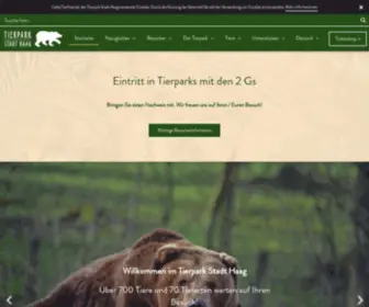 Tierparkstadthaag.at(Willkommen im Tierpark Stadt Haag) Screenshot