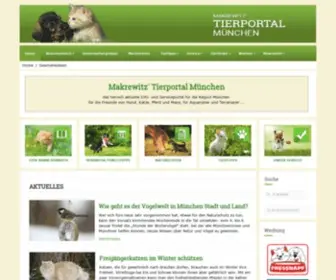 Tierportal-Muenchen.de(Tierportal München) Screenshot