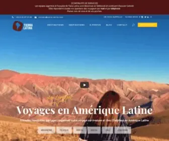 Tierra-Latina.com(Voyage, circuit, séjour sur mesure en Amérique Latine) Screenshot