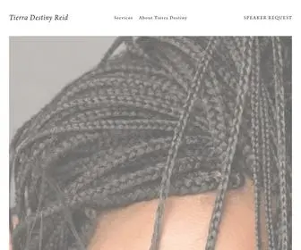 Tierradestinyreid.com(TDR Brands International) Screenshot