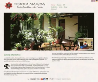 Tierramagica-Costarica.com(Tierra Magica Bed & Breakfast and Art Studio) Screenshot