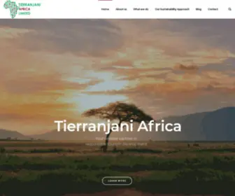 Tierranjaniafrica.com(We are a Sustainable Tourism Development firm) Screenshot