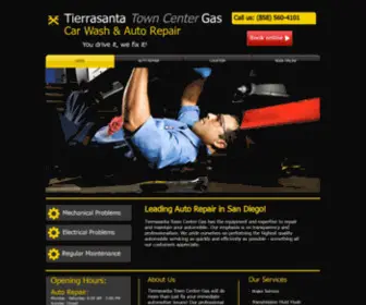 Tierrasantatowncentergas.com(Tierrasanta Town Center Gas) Screenshot