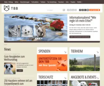 Tierschutz-Beider-Basel.ch(Stiftung TBB Schweiz) Screenshot