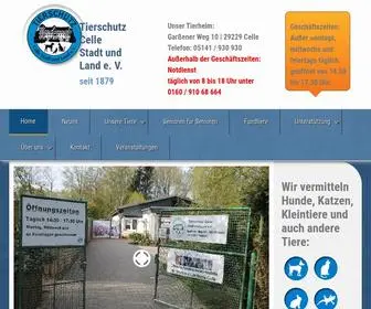 Tierschutz-Celle.de(Tierschutzverein Celle Stadt und Land e.V./Tierheim Celle) Screenshot