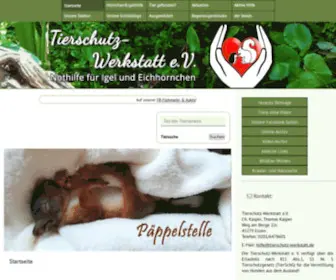 Tierschutz-Werkstatt.de(Eichhörnchenhilfe) Screenshot