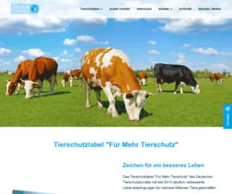 Tierschutzlabel.info(Startseite Tierschutzlabel) Screenshot