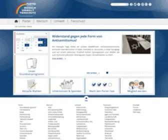 Tierschutzpartei.de(Partei Mensch Umwelt Tierschutz) Screenshot