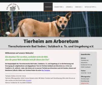 Tierschutzverein-Bad-Soden-Sulzbach.de(Tierschutzverein Bad Soden / Sulzbach am Taunus und Umgebung e.V) Screenshot