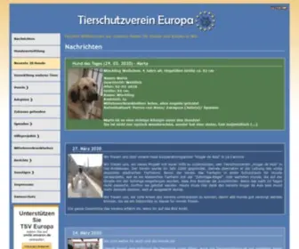 Tierschutzverein-Europa.de(Tierschutzverein Europa) Screenshot