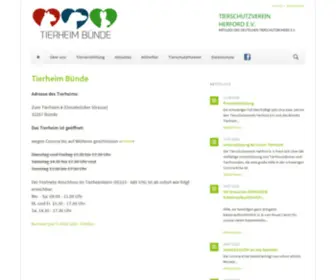 Tierschutzverein-Herford.de(Tierschutzverein Herford) Screenshot