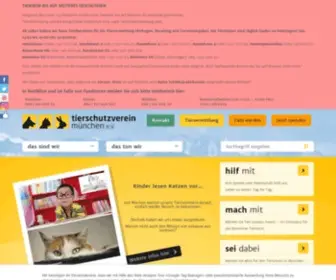 Tierschutzverein-Muenchen.de(Tierheim) Screenshot